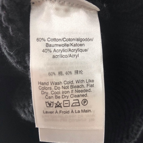 NWT DKNY Block Gray/Blk/ Wht Round Neck Long Sleeve Sweater Small - Picture 7 of 9